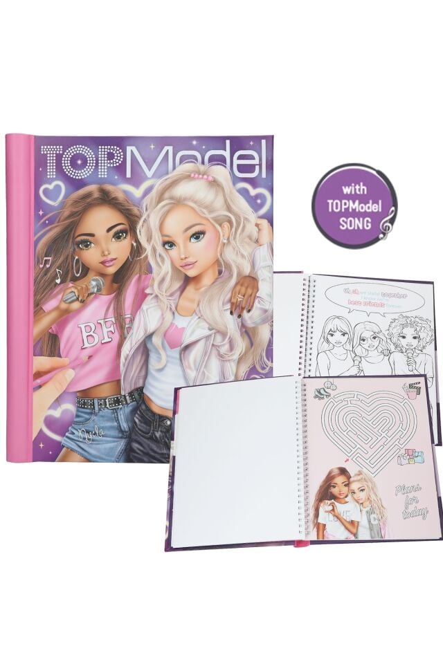 TOPModel MY BFF LED ve Sesli Boyama Defteri | Stickerlı, Işıklı Kapak, En İyi Arkadaşlar