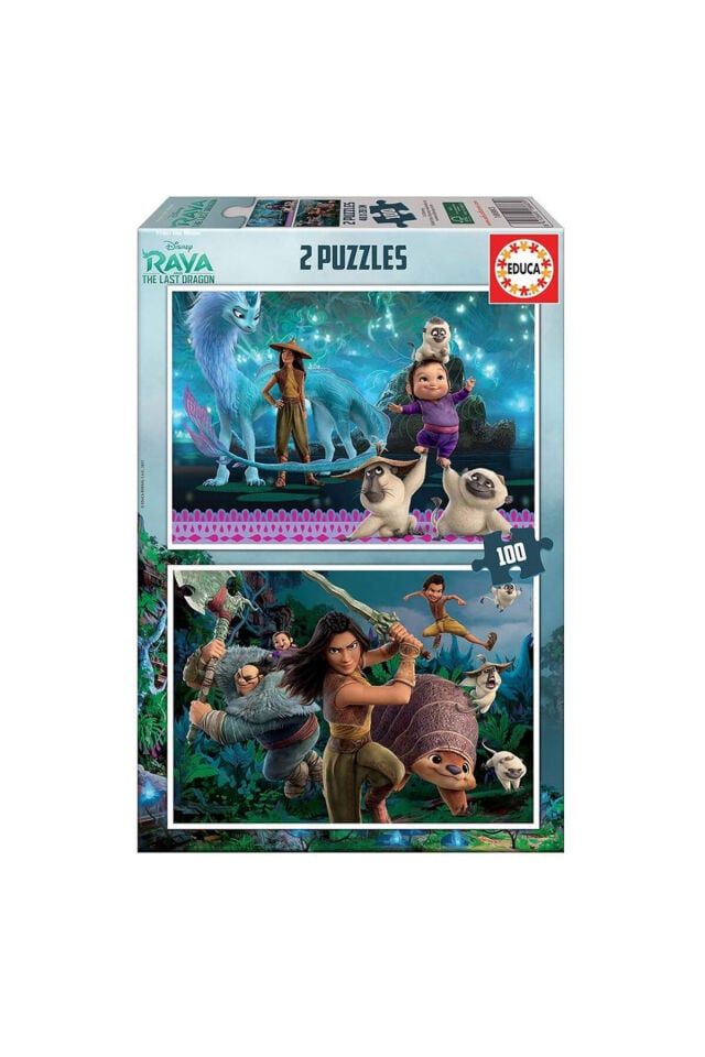 Educa Çocuk Puzzle 2X100 Parça Raya&The Lst Dragon 18883