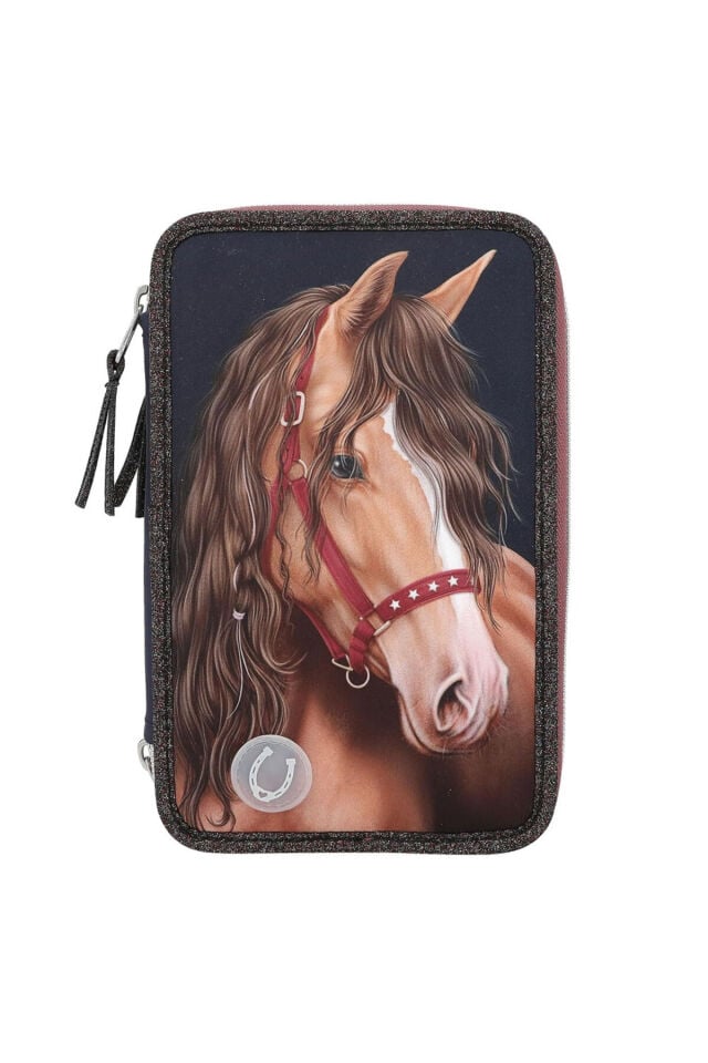 Miss Melody İçi Dolu Kalem Kutusu Glitter Horse Led 13190