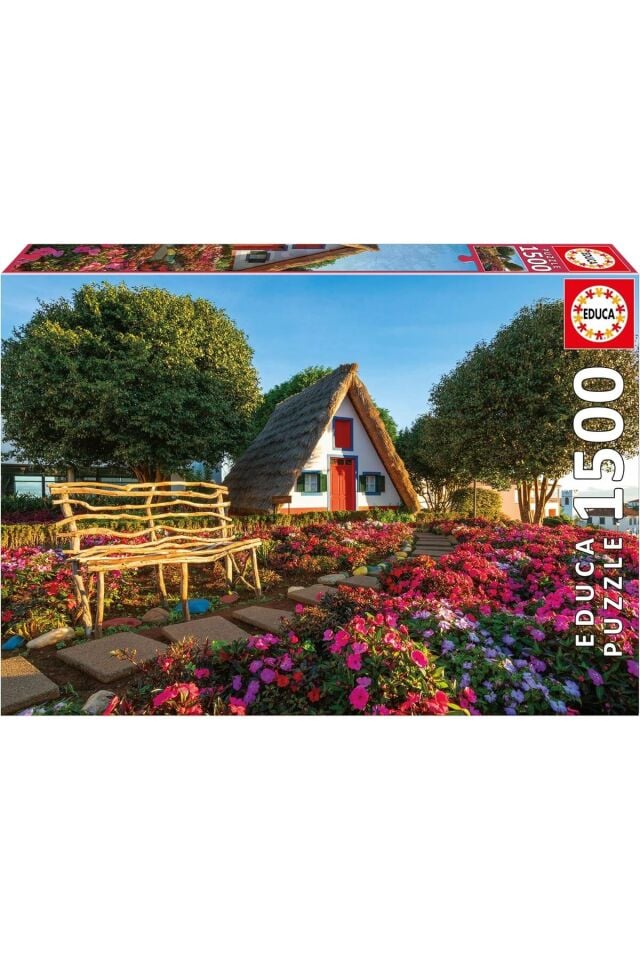 Educa 1500 Parça Portekiz Madeira Adası Puzzle - 19938 - Santana Madeira