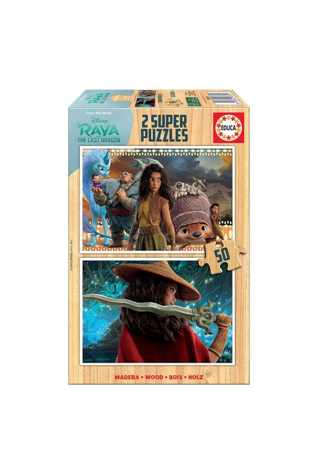 Çocuk Puzzle 2X50 Parça Raya&The Last Dragon 18879