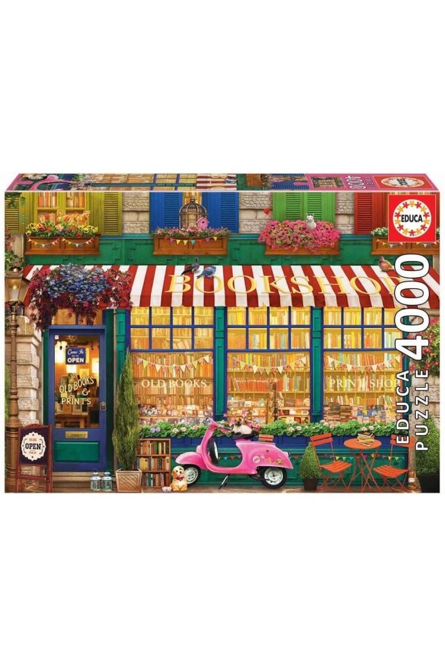 Puzzle 4000 Parça Nostaljik Kitap Dükkanı 18582