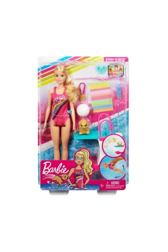 Barbie Seyahatte Yüzücü Barbie GHK23