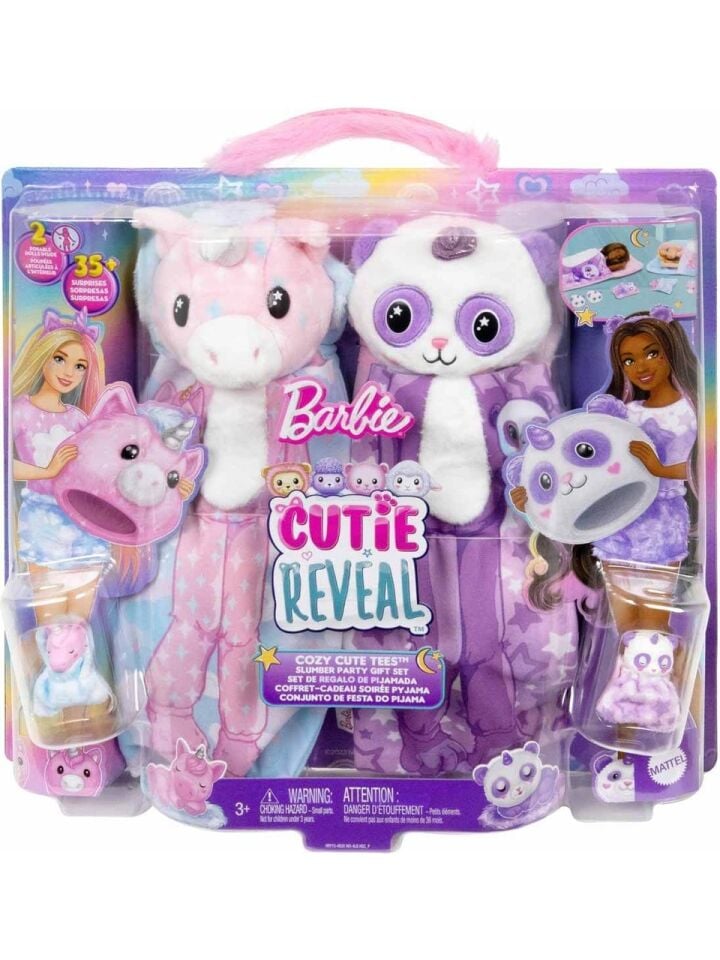 Barbie Cutie Reveal Pijama Partisi İkili Hry15