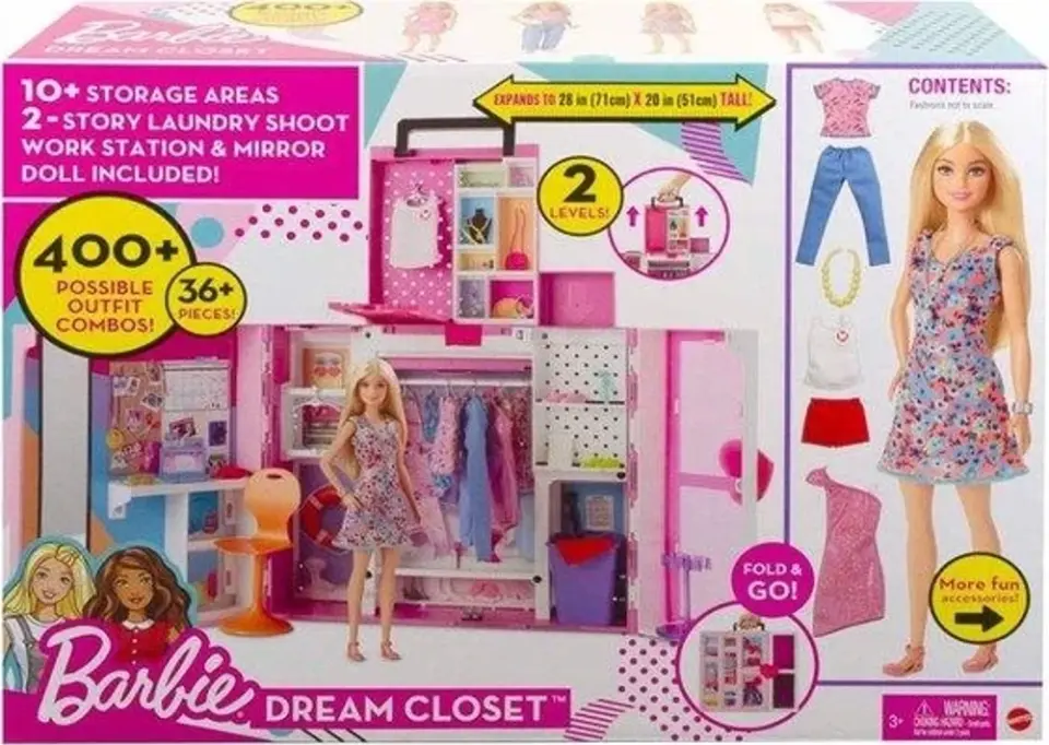 Barbie Yeni Rüya Dolabı Oyun Seti HGX57